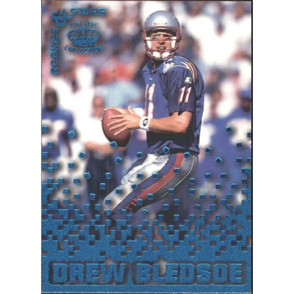 1995 Pacific Triple Folders Rookies and Stars Blue Card #21 Drew Bledsoe